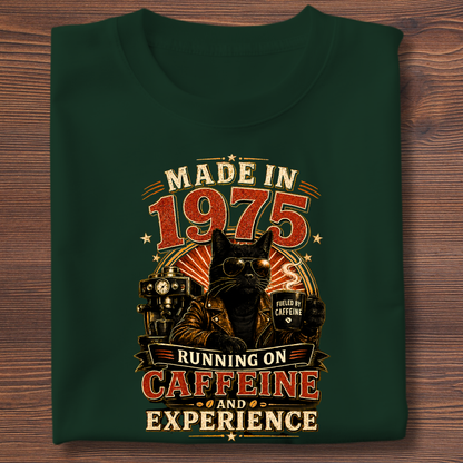 Running On Caffeine & Experience Tee · 1971-1991