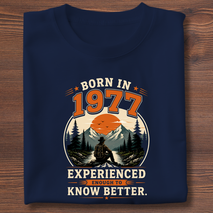 Born In Vintage Birthday T-Shirt | Years 1971-1991