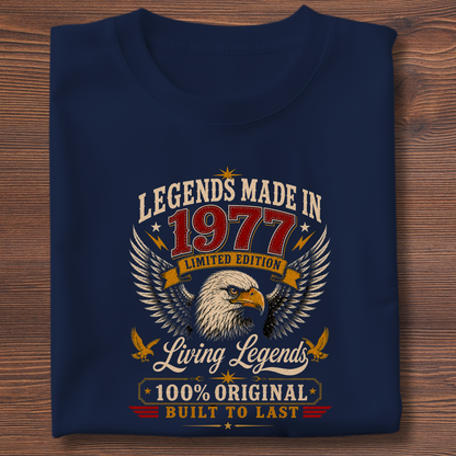 Legends Made In  Limited Edition Birthday Tee 1971-1991
