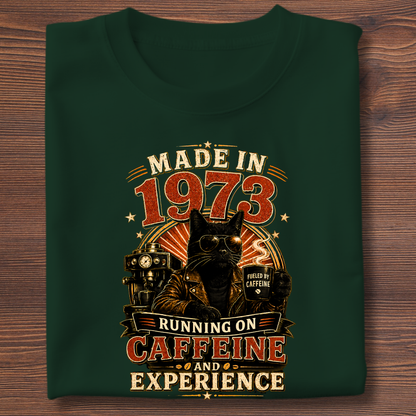 Running On Caffeine & Experience Tee · 1971-1991