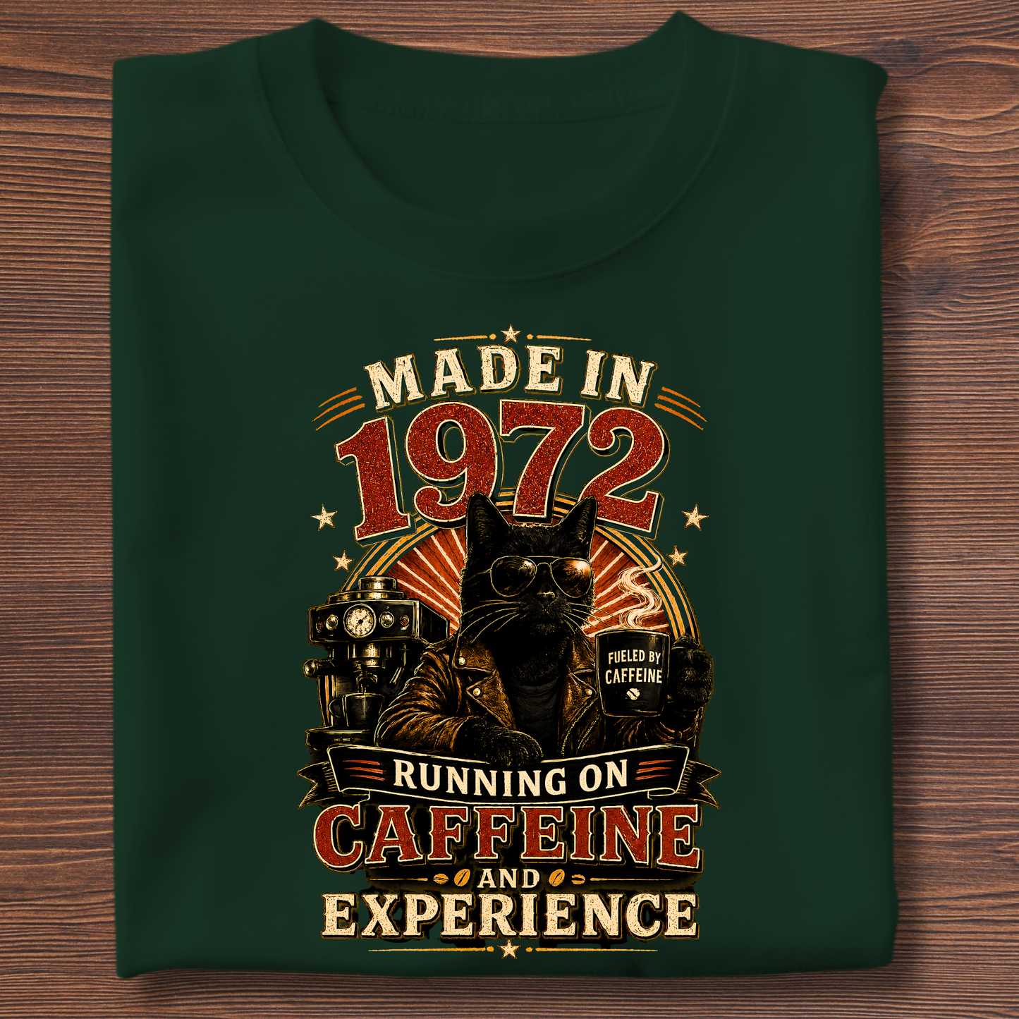 Running On Caffeine & Experience Tee · 1971-1991