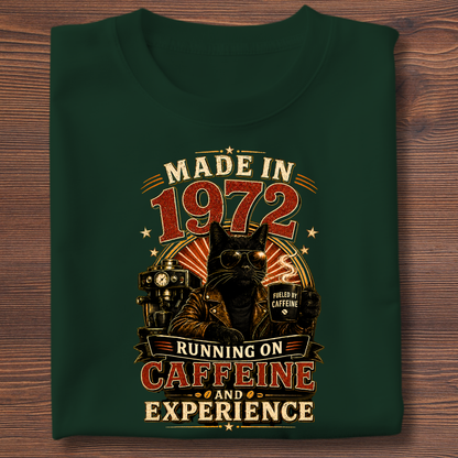 Running On Caffeine & Experience Tee · 1971-1991