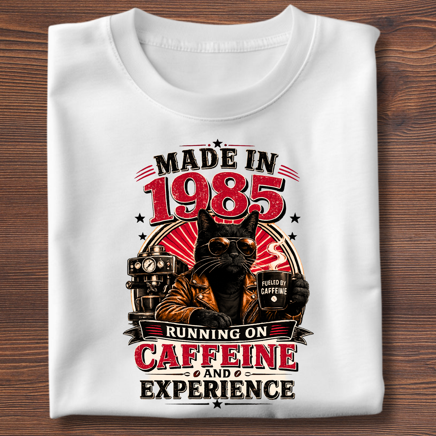 Running On Caffeine & Experience Tee · 1971-1991