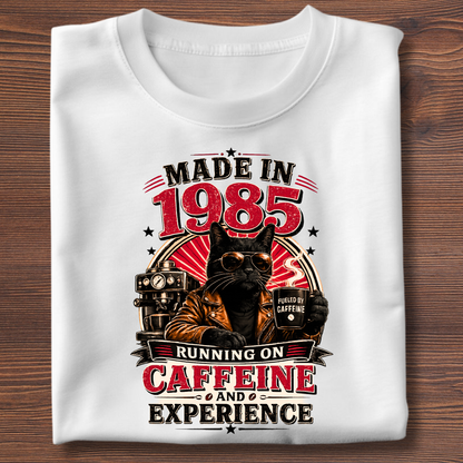 Running On Caffeine & Experience Tee · 1971-1991
