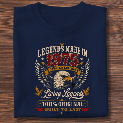 Legends Made In  Limited Edition Birthday Tee 1971-1991