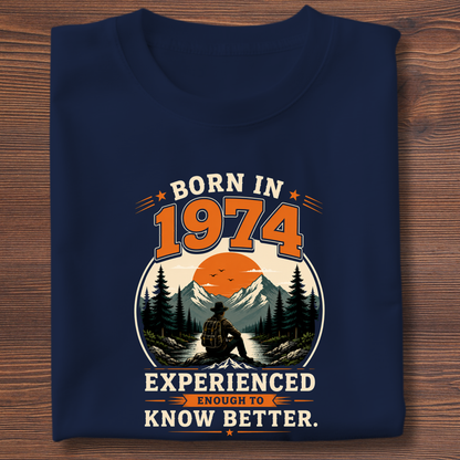 Born In Vintage Birthday T-Shirt | Years 1971-1991