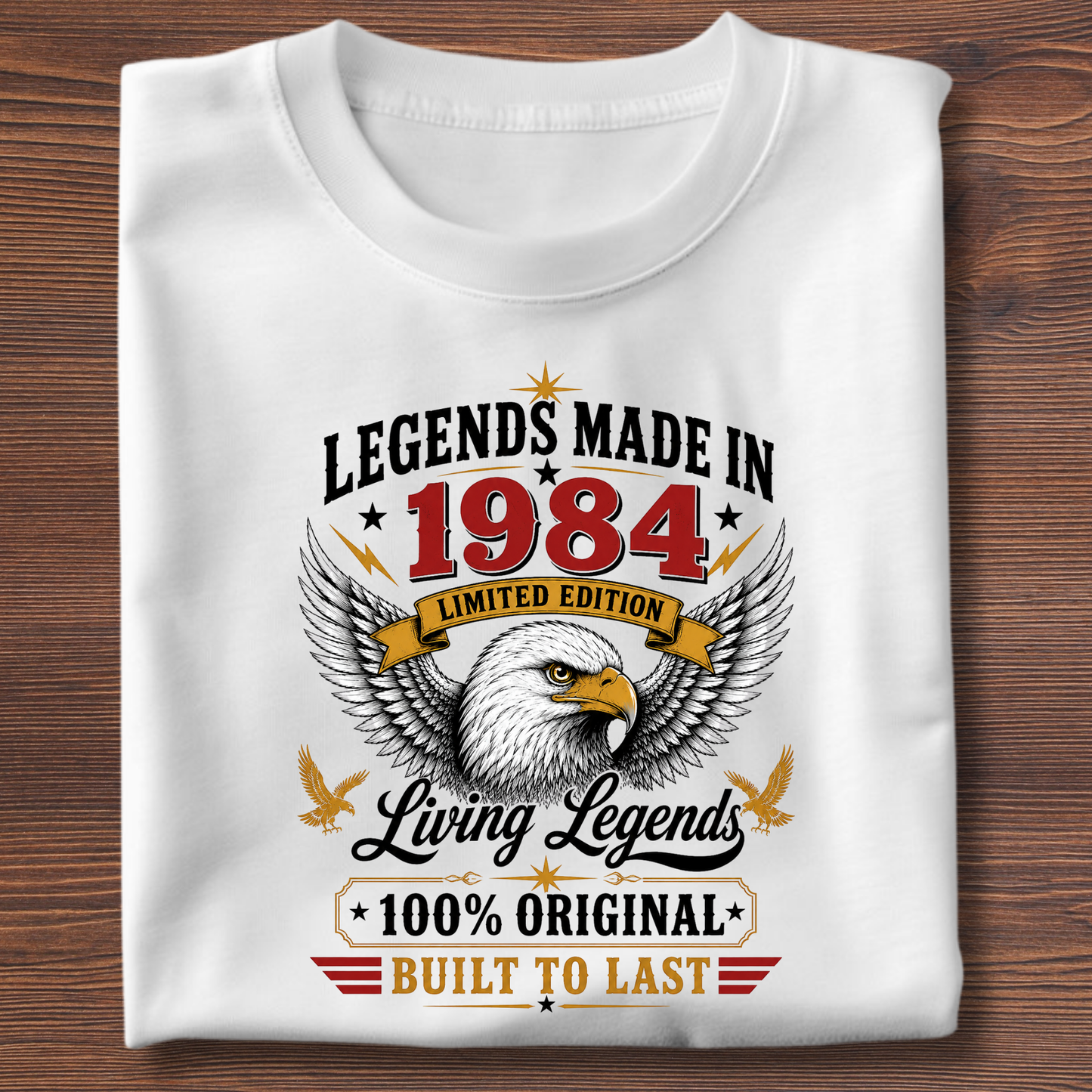Legends Made In  Limited Edition Birthday Tee 1971-1991