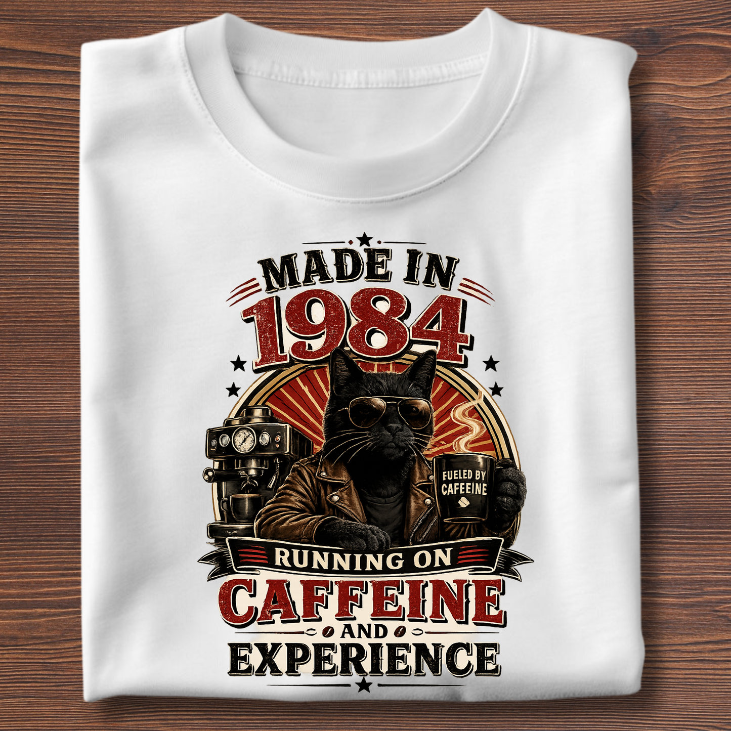 Running On Caffeine & Experience Tee · 1971-1991