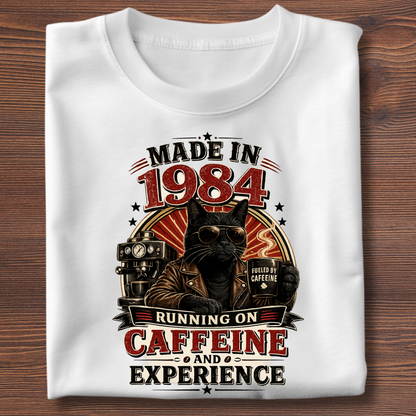 Running On Caffeine & Experience Tee · 1971-1991
