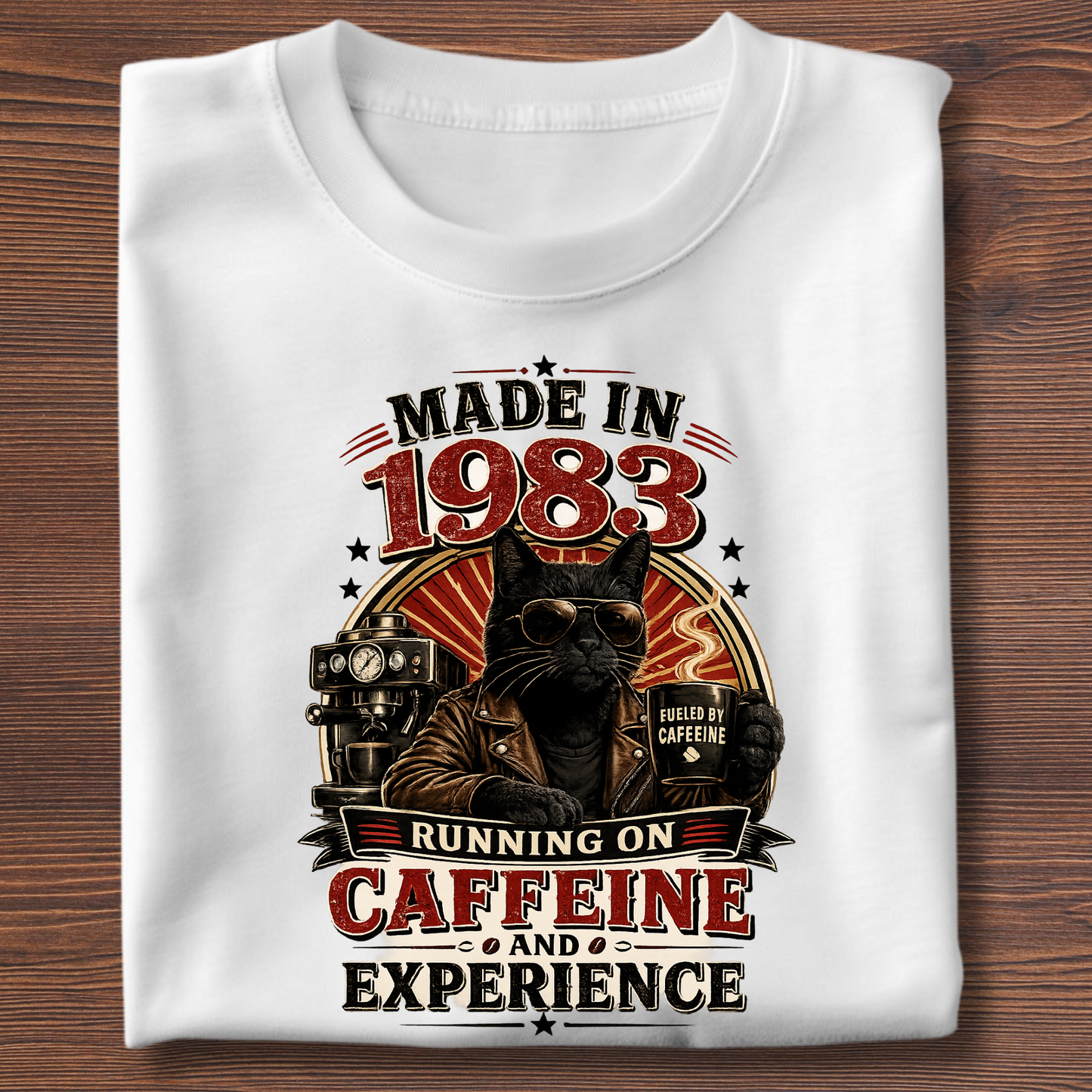 Running On Caffeine & Experience Tee · 1971-1991
