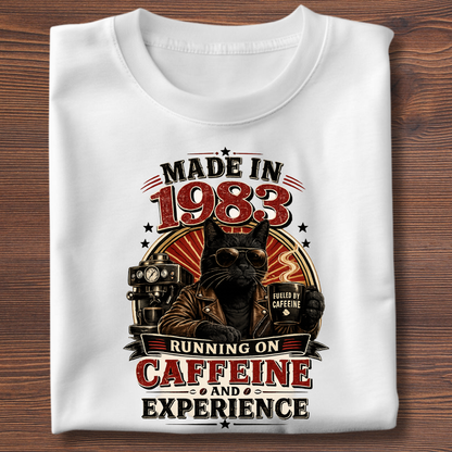 Running On Caffeine & Experience Tee · 1971-1991