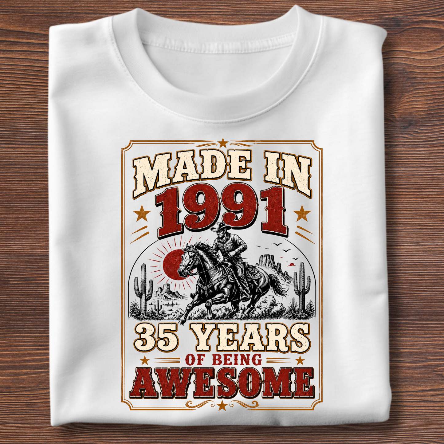 Made In Vintage Tee · Years Of Being Awesome | 1971-1991