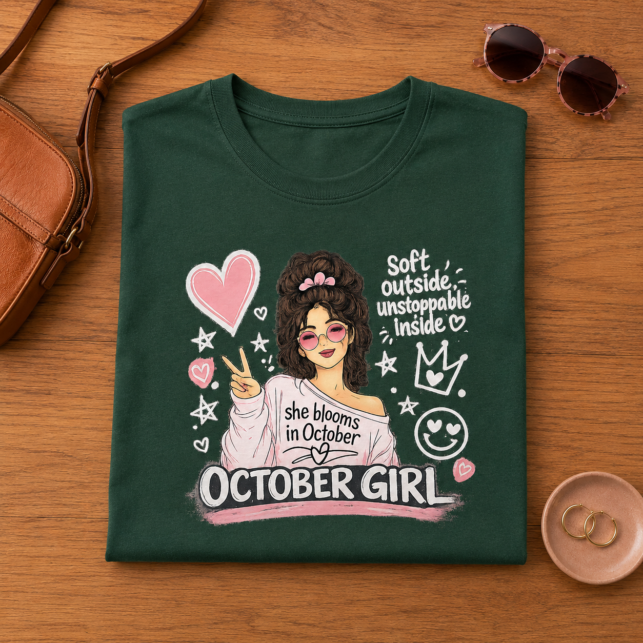 October Girl Tee | Soft & Unstoppable