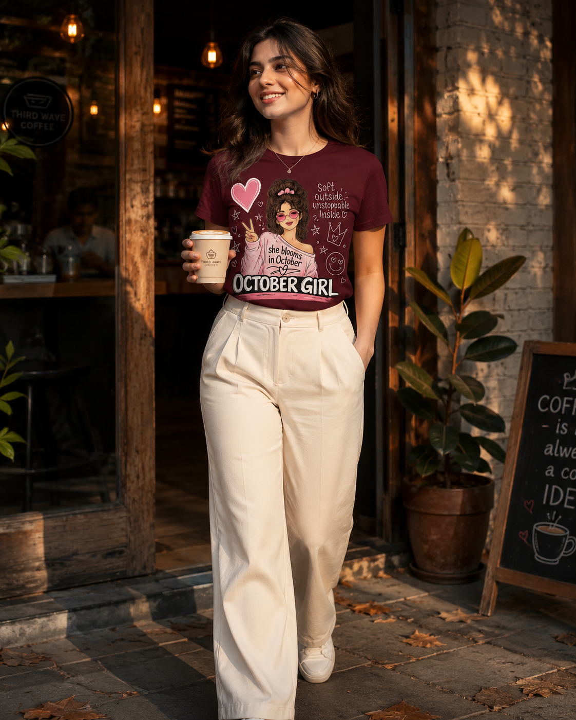October Girl Tee | Soft & Unstoppable