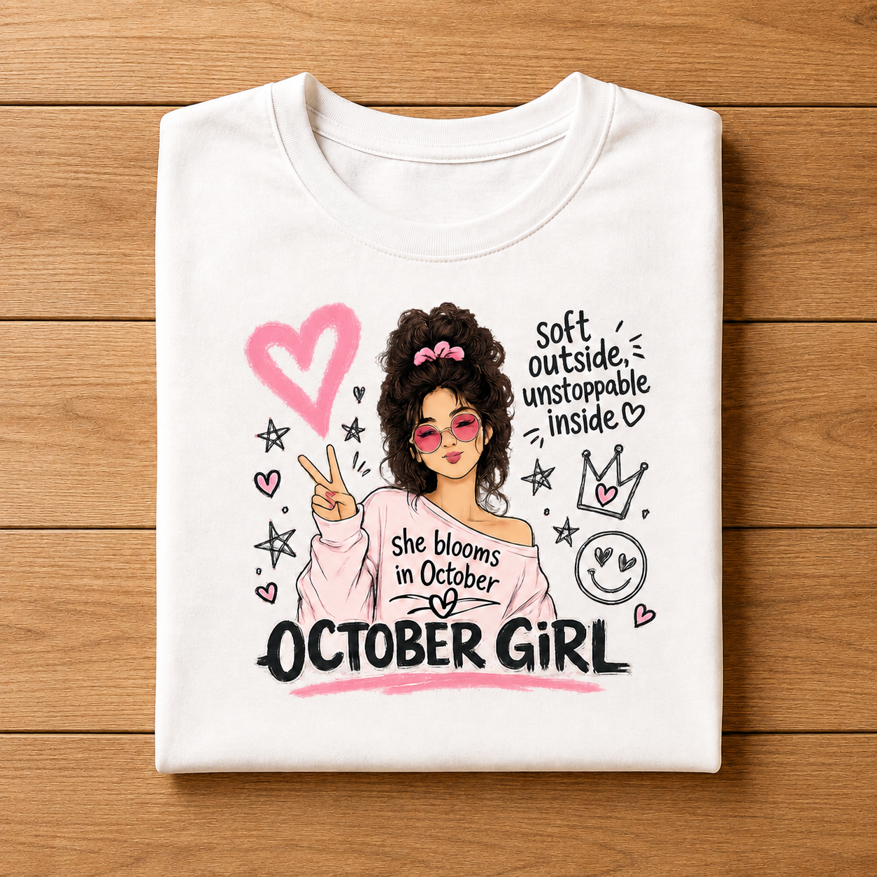 October Girl Tee | Soft & Unstoppable