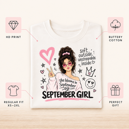 September Girl Tee | Soft & Unstoppable