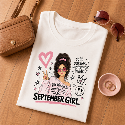 September Girl Tee | Soft & Unstoppable