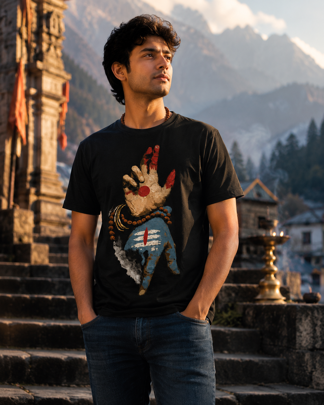 Shiva Parvati Mudra Tee