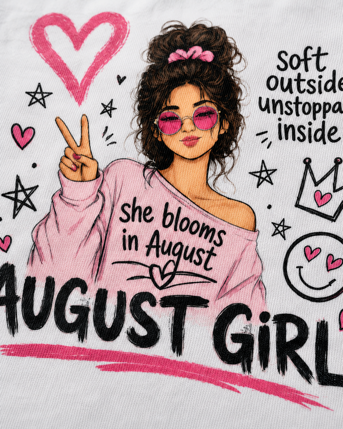 August Girl Tee | Soft & Unstoppable