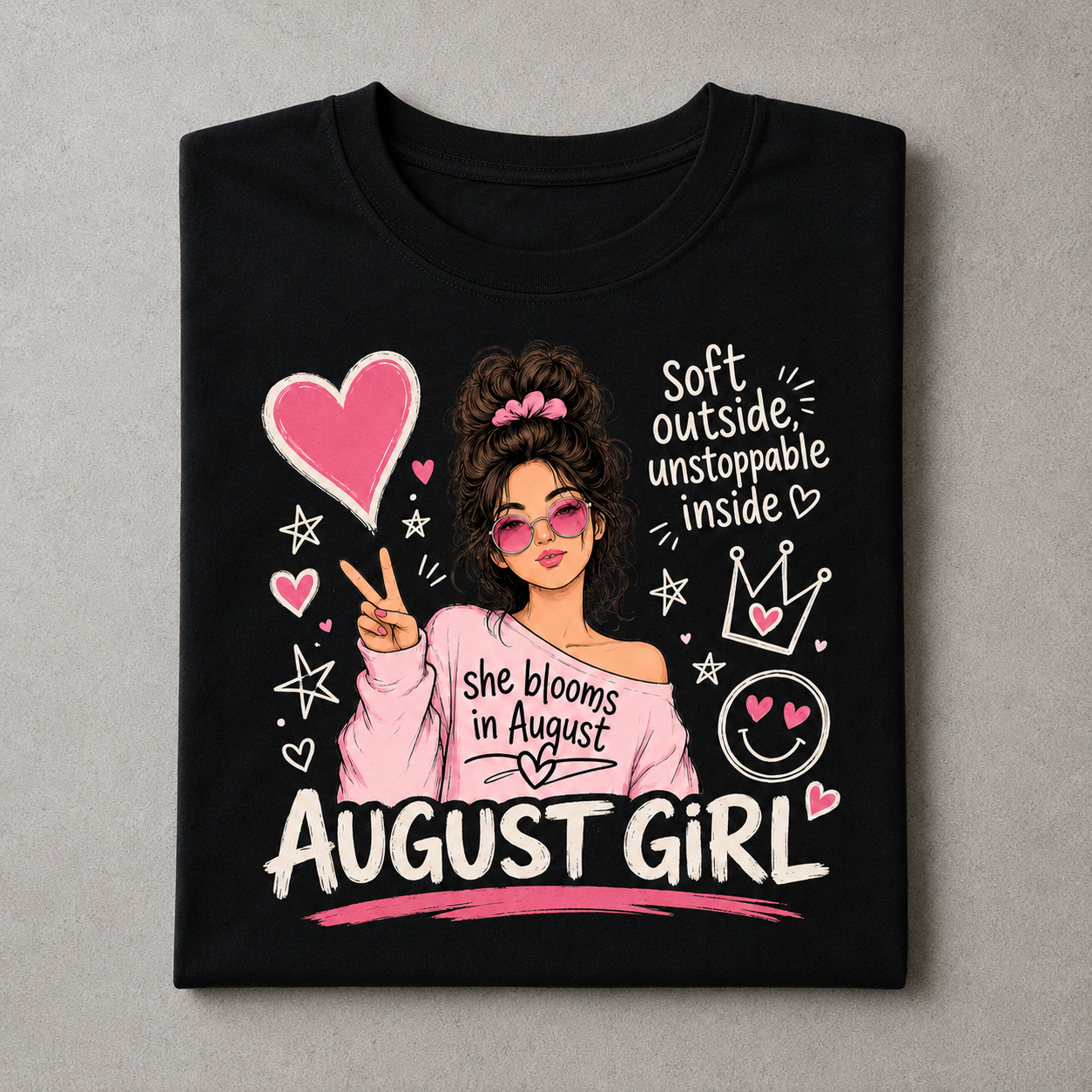 August Girl Tee | Soft & Unstoppable