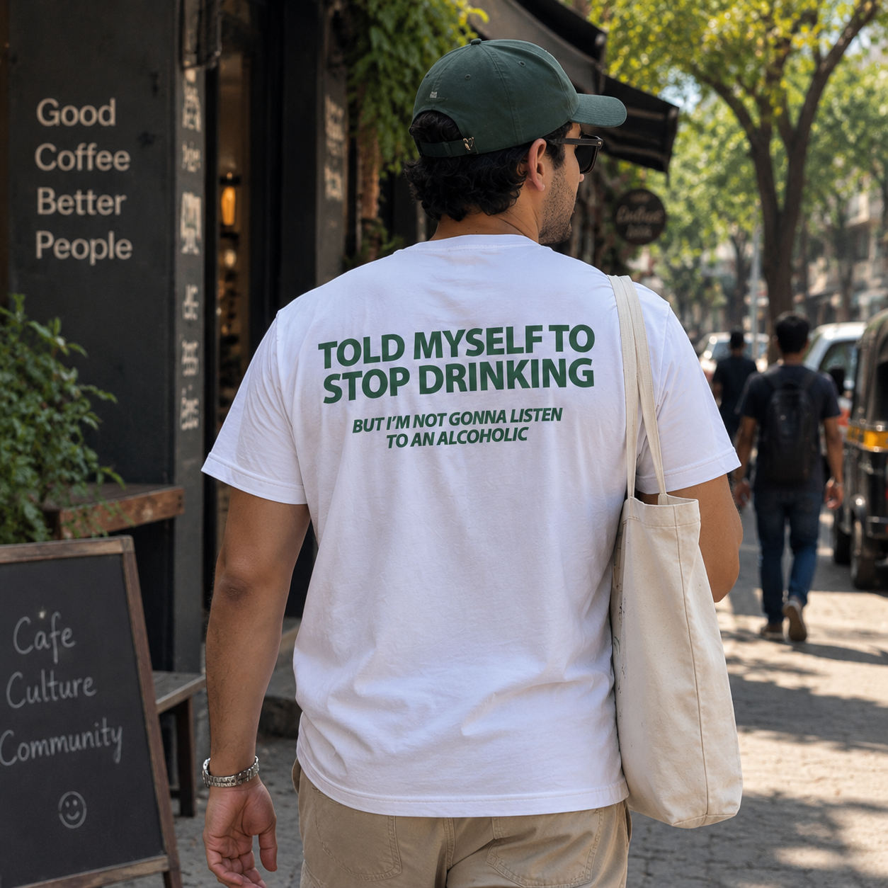 Statement graphic tee lifestyle